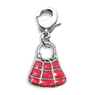 Tic-Tac-To Purse Charm Dangle in Silver