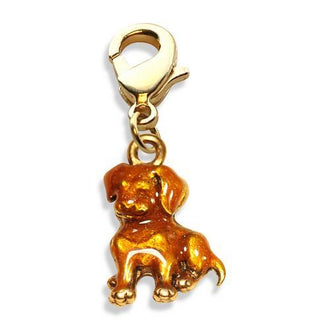 Puppy Charm Dangle in Gold