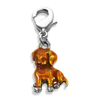 Puppy Charm Dangle in Silver