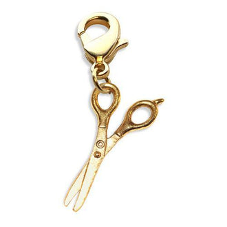 Scissors Dangle in Gold