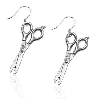 Scissors Earrings in Silver