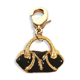 Flap Purse Charm Dangle in Gold