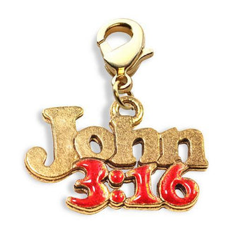 John 3:16 Charm Dangle in Gold