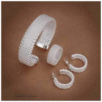 Love At First Sight - The Cuff Bracelet, Ring and Earrings set