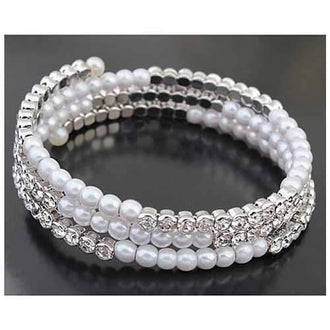 The Promise - Wrapped in Crystal and Pearls Bracelet