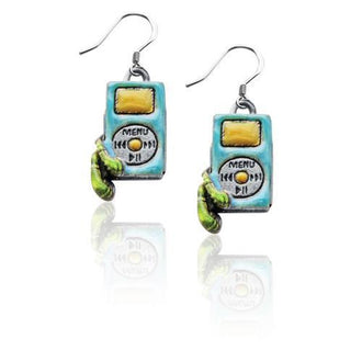 I-Pod Charm Earrings in Silver