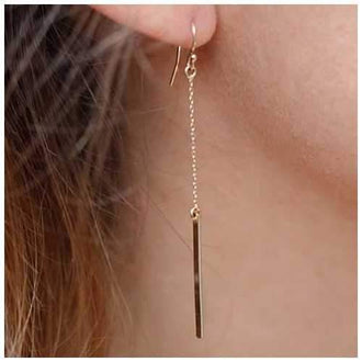 Angle Crystal and Bar Necklace paired with FREE Bar Earrings