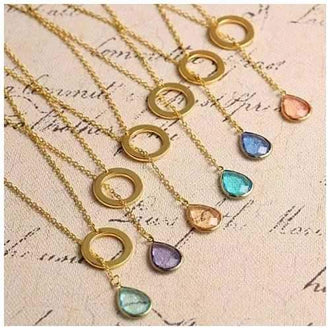 Lucky Luminous Crystal Lariat style Necklace