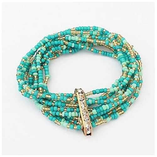 Bohemian Bead Bracelet in Springy Colors