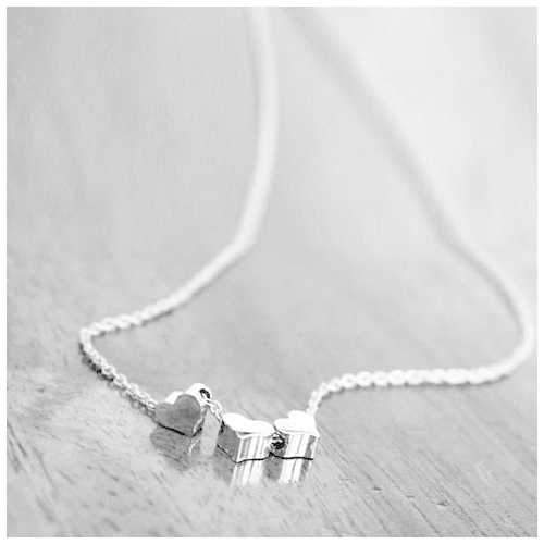 Love Love Love Heart Pendant and Necklace