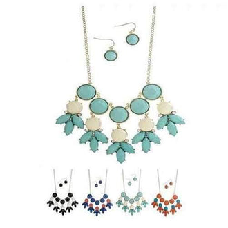 Bubble Drizzle - Necklace And Earrings Set