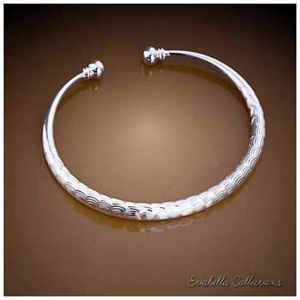 White Clouds - Cuff Bracelet by Evabella Collections