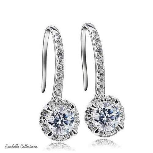 Silver Spell Jewels - The Created Diamond Earrings