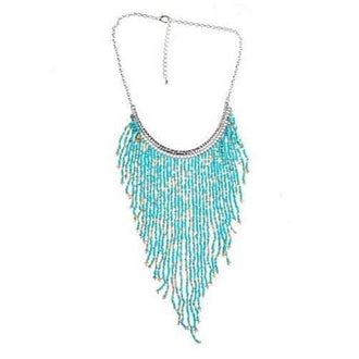 Bohemian Beads Waterfall Necklace