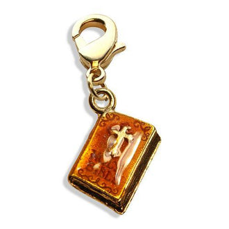 Holy Bible Charm Dangle in Gold