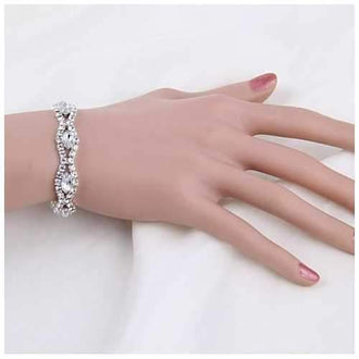 Love Boat All Crystal Stretchable Bracelet