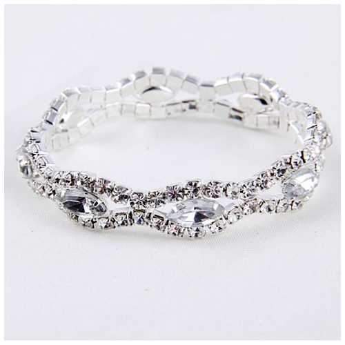 Love Boat All Crystal Stretchable Bracelet