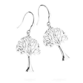 Wisdom Tree Silver Earrings