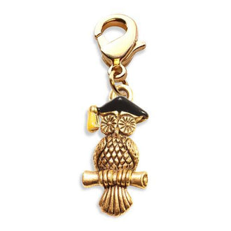 Owl Charm Dangle in Gold