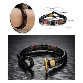 RODEO Olive Genuine Leather Bracelet