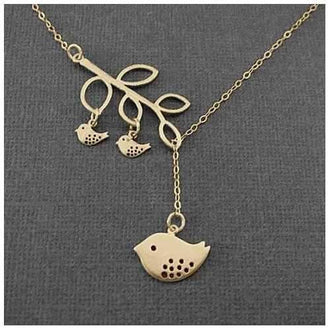 Blessed Birds On The Branch Necklace