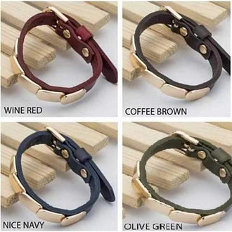 LinkBling Genuine Leather Bracelet