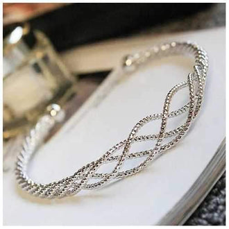 River Rope Style Bracelets In 18Kt Gold Plating 925 Silver Plating And Rose Gold Plating
