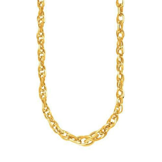 14k Yellow Gold Ornate Prince of Wales Chain Necklace, size 18''