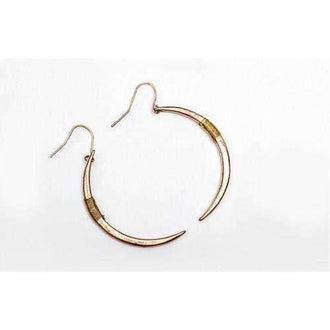 Crescent Moon Earrings In Gold And Silver Plating