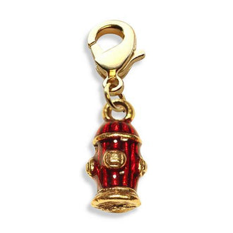 Fire Hydrant Charm Dangle in Gold