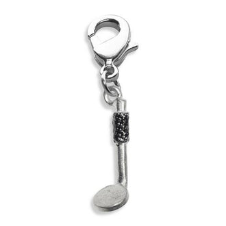 Dental Mirror Charm Dangle in Silver