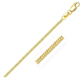 14k Yellow Gold Foxtail 1.0mm Chain, size 16''