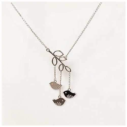 We R Family Necklace Includes 3 Birds Together