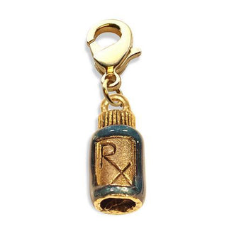 RX Charm Dangle in Gold