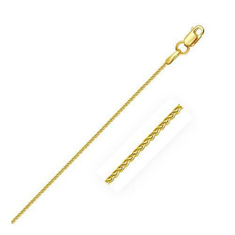 10k Yellow Gold Wheat Chain 1.0mm, size 18''