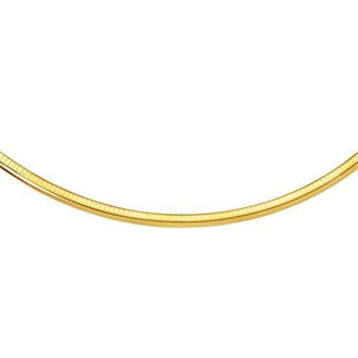 14k Yellow Gold Classic Omega Style Chain (6 mm), size 18''