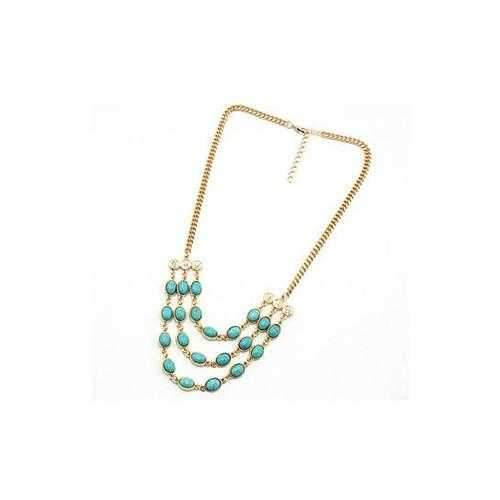 Beauteous Turquoise Necklace With 3 Strands