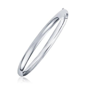 Classic Bangle in 14k White Gold (6.0mm), size 7''