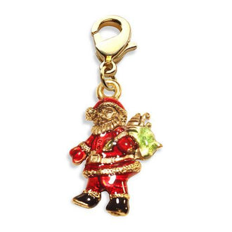 Santa Claus Charm Dangle in Gold