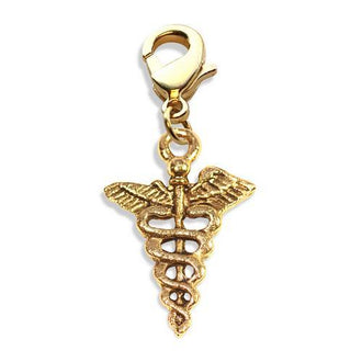 Medical Symbol Charm Dangle in Gold