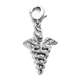 Medical Symbol Charm Dangle in Silver