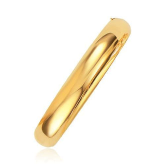 Classic Bangle in 14k Yellow Gold (10.0mm), size 8''
