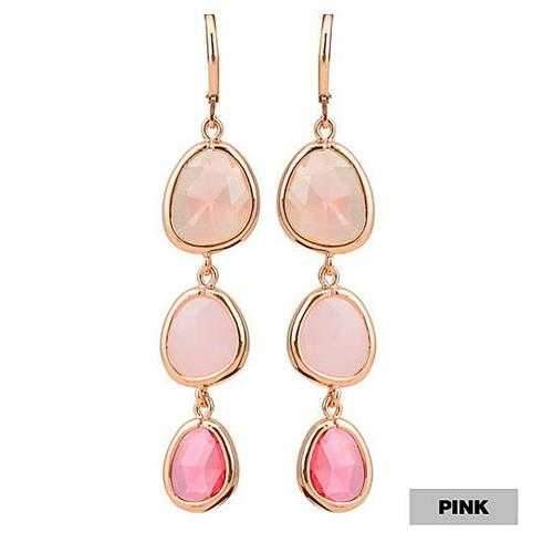 Serena Ombre Style Gem Drop Earrings