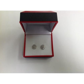 Clear CZ Stud Earring in Gift Box
