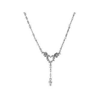 Michele Caruso Spiked Heart With Wings Open Link Necklace ( Case of 12 )