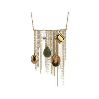 Nikki Chu Gold Tone Opera Length Tassle Necklace ( Case of 3 )