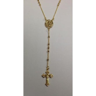 Gold Electroplated Rosary 18"-20" in a Red Pouch