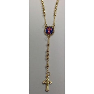 Gold Electroplated Rosary 18"-20" in a Red Pouch