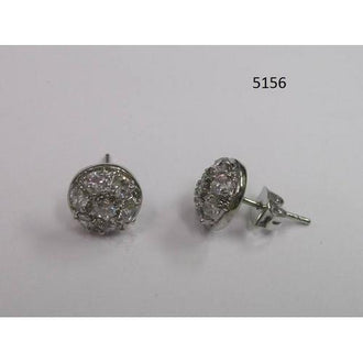 Round Clear CZ Earring