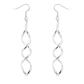 Silver Twist Earrings